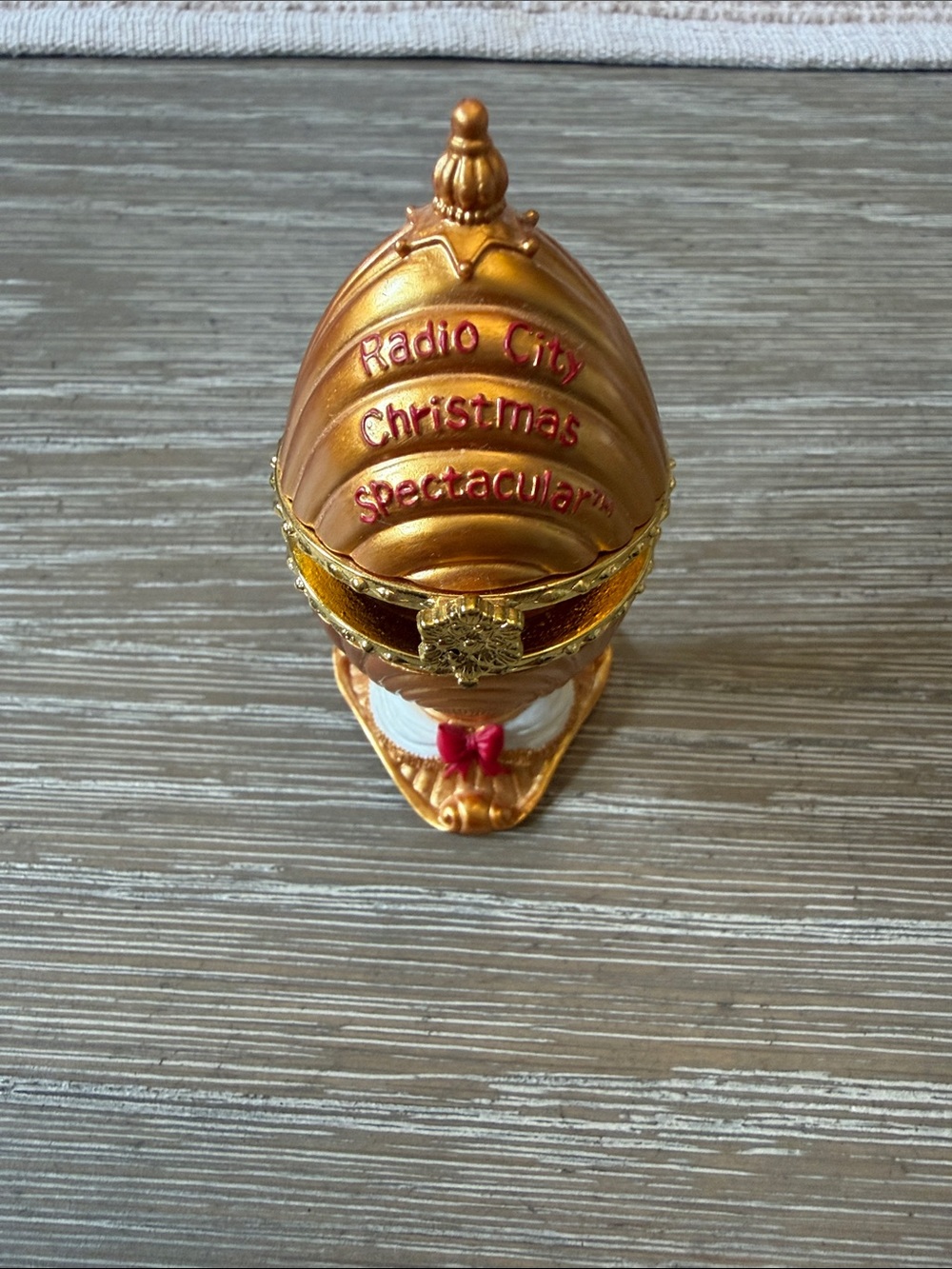 Radio City Christmas Spectacular Gold Pill Box